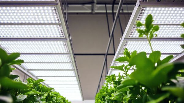 Découvrez comment l'éclairage LED améliore les fermes verticales